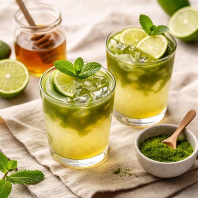 Honey mactha limeade