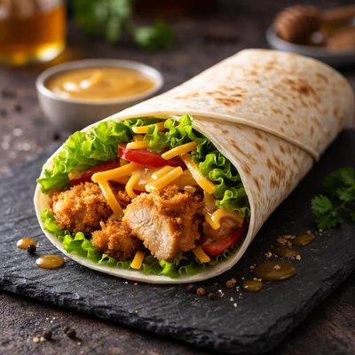 Honey mustard wrap burger king