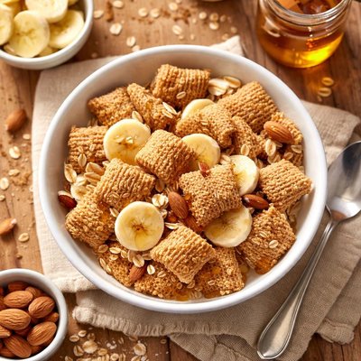 Honey nut shredded wheat