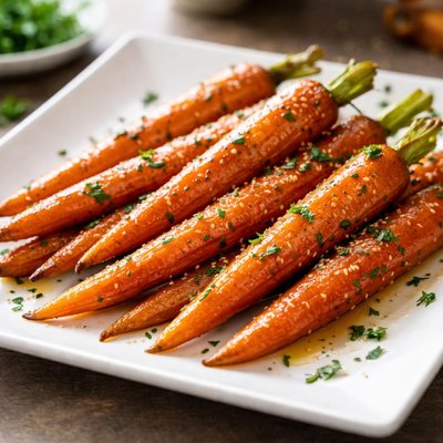 Honey roast carrots