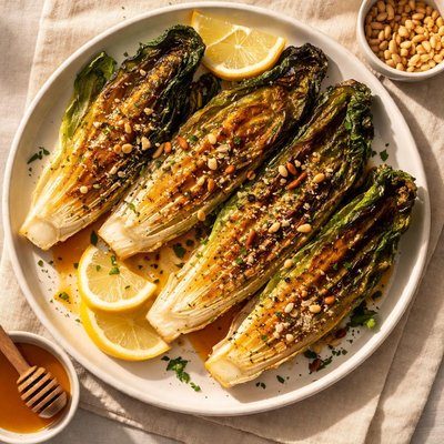 Honey roasted romaine