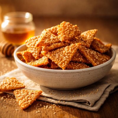 Honey sesame chips