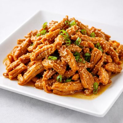 Honey shredded chicken