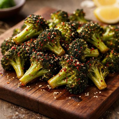 Honey sriracha roasted broccoli