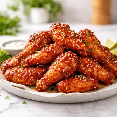 Honey sriracha wings