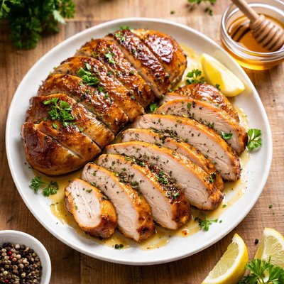Honey turkey meat