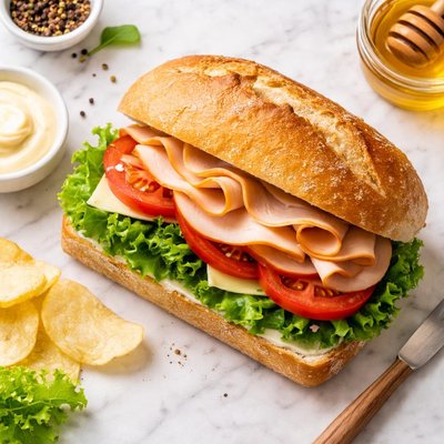 Honey turkey sandwich