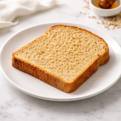 Honey wheat bread slice