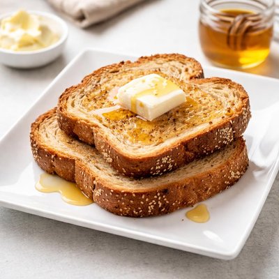 Honey wheat sourdough toast