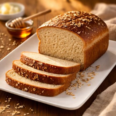 Honey wheat white bread