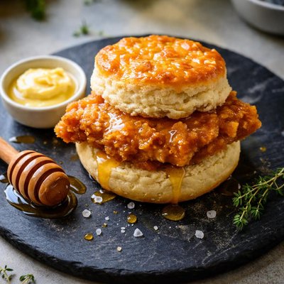 Honeybutter chicken bisquet