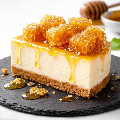 Honeycomb cheesecake