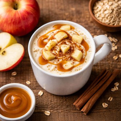 Honeycrisp apple caramel oatmilk steamer medium