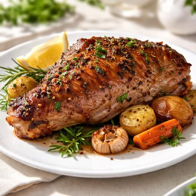 Honeysuckle turkey thigh