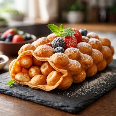 Hong kong egg waffle