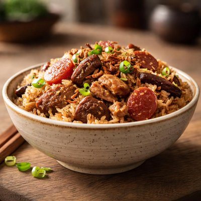 Hong kong glutinous rice with meat