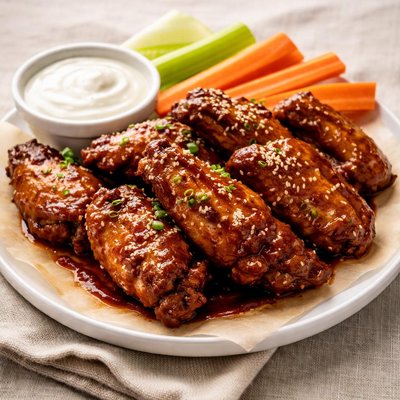 Hooters terryaki wings