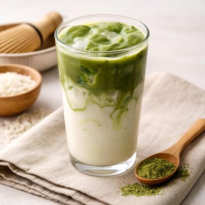 Horchata matcha latte