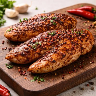 Hot and spicy chicken fillet