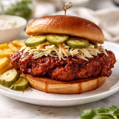 Hot chicken sandwich