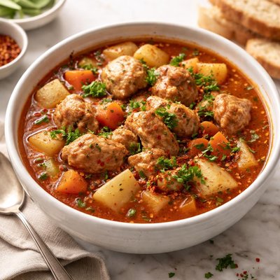 Hot chicken stew