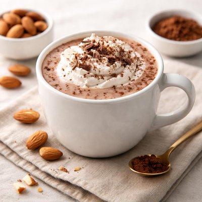 Hot chocolate with almond milk