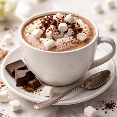 Hot chocolate with milk