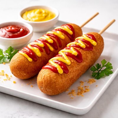 Hot dog on a stick