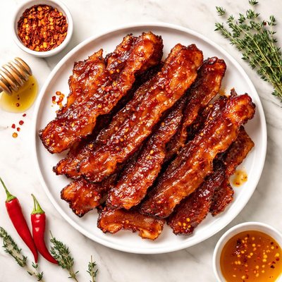 Hot honey bacon