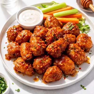 Hot honey boneless wings