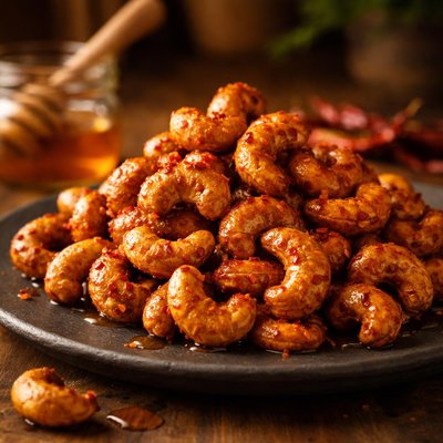 Hot honey cashews