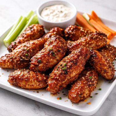 Hot hunny rub wings