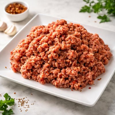 Hot italian sausage ground