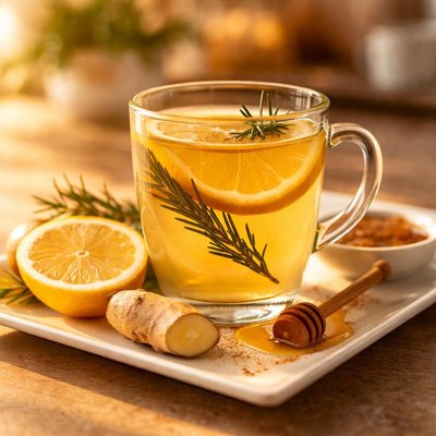 Hot lemon drink