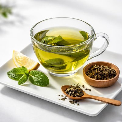 Hot premium green tea