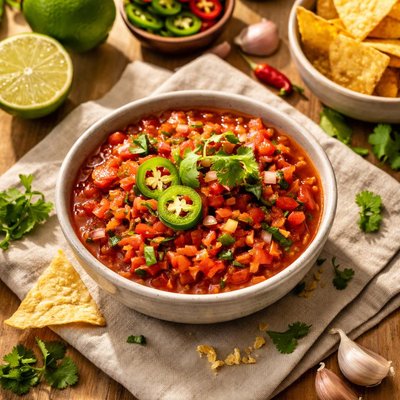 Hot salsa dip
