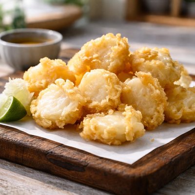 Hotate tempura