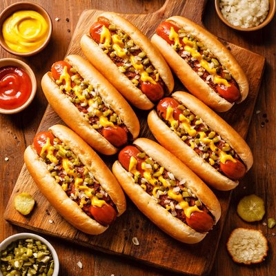 Hotdog bun ball park