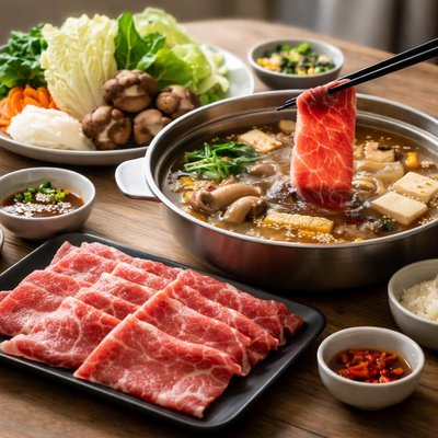 Hotpot with wagyu