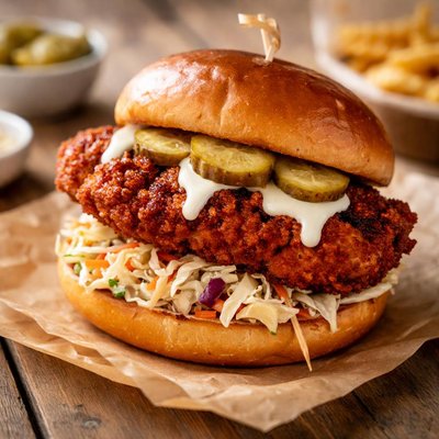 Houston texas hot chicken sandwich