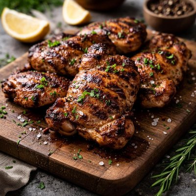 Hrilled chicken thigh