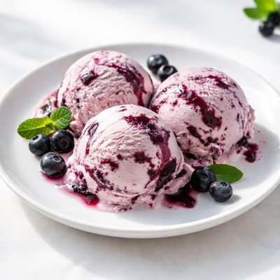 Huckleberry ice cream