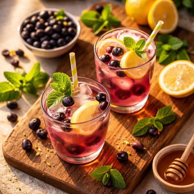 Huckleberry lemonade