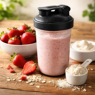 Huel black strawberries and cream