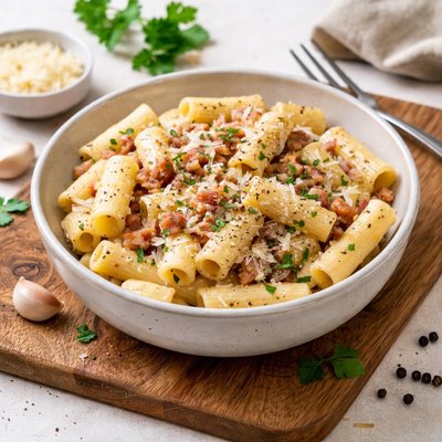 Huel pasta carbonara