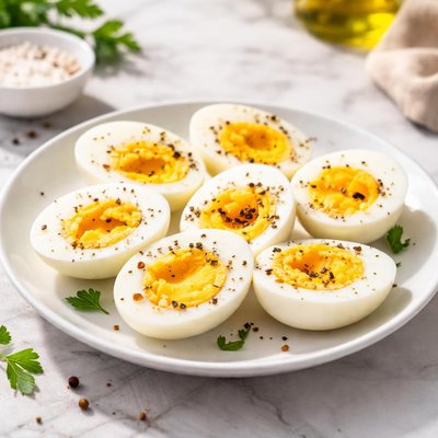 Huevos duros medianos