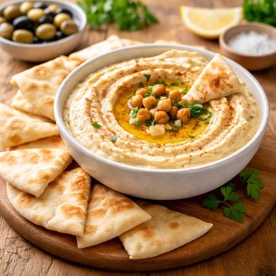 Hummus and pita