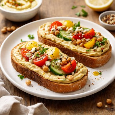 Hummus on toast