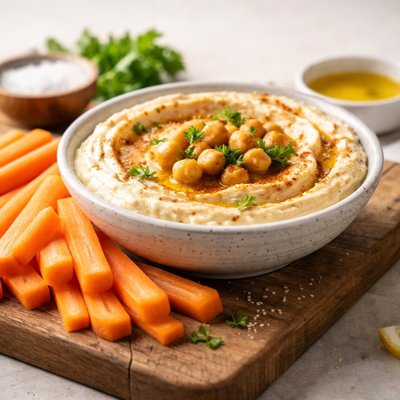 Hummus with carrots