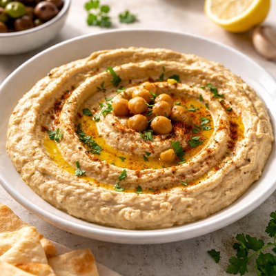 Hummus with olive oil